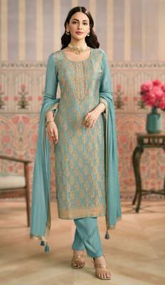sky-blue ready-madesuit set  1
