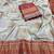 off white color soft silk blend banarasi silk blend saree