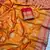 Orange Color Soft Silk Banarasi Silk Saree