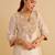 Ivory embroidered silk kurta set