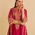 Pink embroidered silk kurta set with dupatta