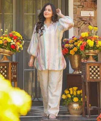 Multicolor Embroidered Co-ord Set 2