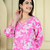 Pink color rayon fabric beautiful printed casual co-ord set