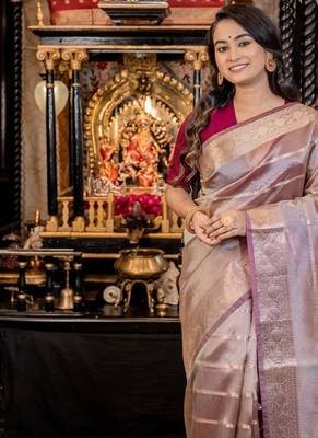 multicolor woven tissue zari woven all seasons sarees 2
