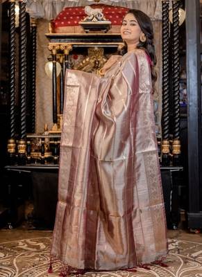 multicolor woven tissue zari woven all seasons sarees 3