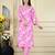 Pink color rayon fabric beautiful printed casual co-ord set