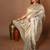 grey woven chanderi silk blend saree