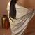 grey woven chanderi silk blend saree
