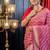 pink woven silk blend saree