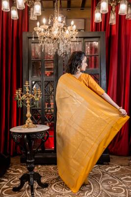 multicolor woven matka silk blend zari woven all seasons sarees 4