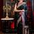 black woven silk blend saree