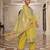 Yellow color cotton silk fabric embroidered Kurta set