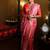 pink hand woven katan silk blend saree