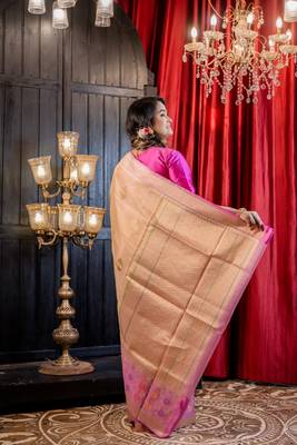 multicolor hand woven tissue zari woven all seasons sarees 4