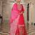 Pink color cotton silk fabric embroidered Kurta set