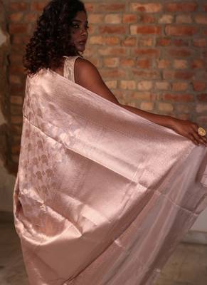 grey woven katan silk blend zari woven all seasons sarees 4
