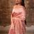 pink woven katan silk blend saree