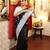 black hand woven katan silk blend saree