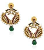 Pearling Green Beauteous Earrings -Rae0053