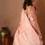pink hand woven silk blend saree