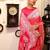 pink woven silk blend saree