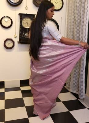 plum woven tussar zari woven all seasons sarees 3