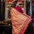 multicolor hand woven katan silk blend saree