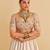 ivory embroidered silk lehenga set