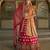 pink embroidered silk lehenga set