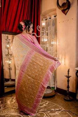 grey woven georgette zari woven all seasons sarees 4