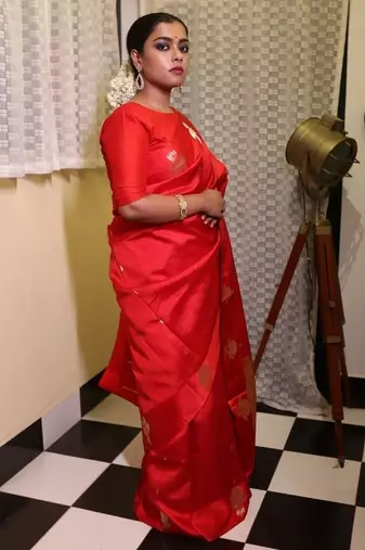 red hand woven silk blend banarasi silk blend all seasons sarees