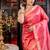 pink hand woven katan silk blend saree