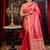 pink hand woven katan silk blend saree