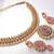 Pink pearl dulhan necklace set