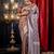 brown woven silk blend blend saree