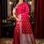 magenta woven silk blend blend saree
