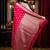 magenta woven silk blend blend saree