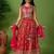 pink faux art silk lehenga choli with embroidery