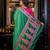 green woven silk blend blend saree