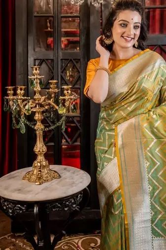 multicolor woven silk blend blend zari woven all seasons sarees