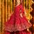 Red Organza Anarkali Suit Set