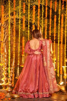 Pink Embroidered Maxi Set 5