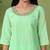 green embroidered georgette kurta palazzo set