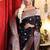black woven silk blend saree