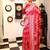 pink woven silk blend saree