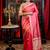 pink hand woven katan silk blend saree