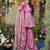 Pink Embroidered Silk Sharara & Kurta Set