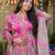 Pink Embroidered Silk Sharara & Kurta Set