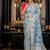 blue woven silk blend blend saree