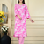Pink color rayon fabric beautiful printed casual co-ord set